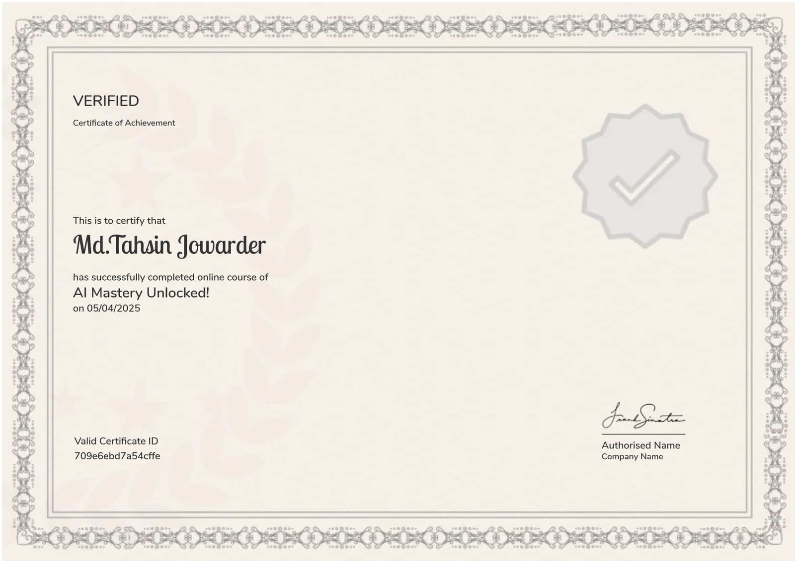 AI Mastery Unlocked!