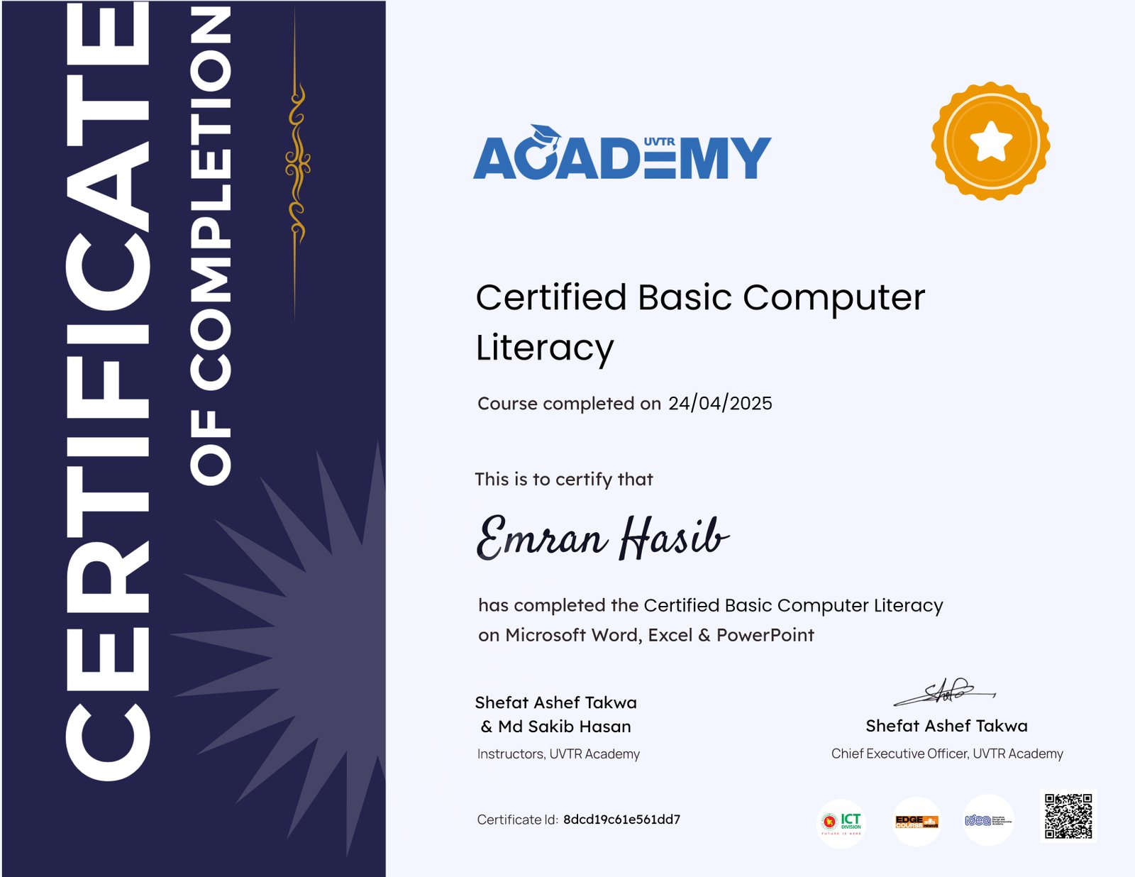 Certified Basic Computer Literacy